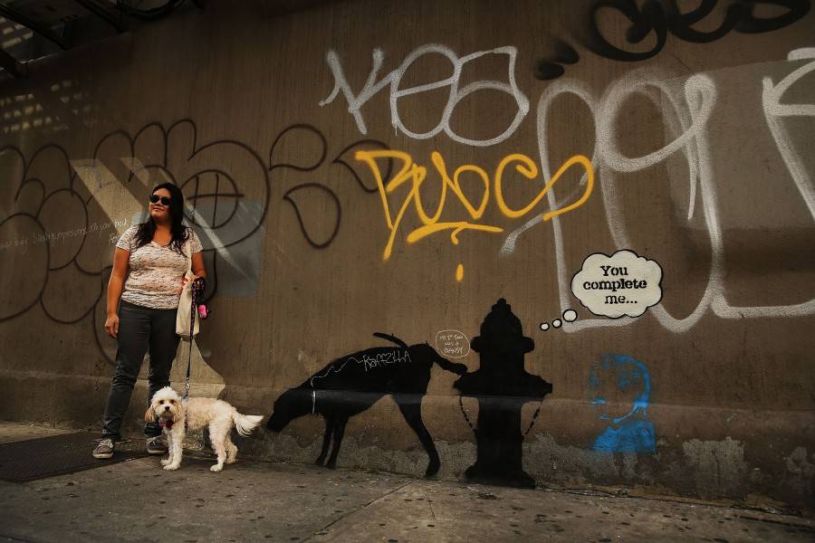 Новият графит на Банкси в защита на турска художничка