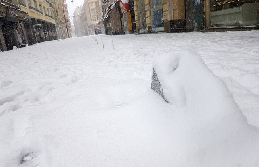 Как изглежда ул. Граф Игнатиев след големия сняг