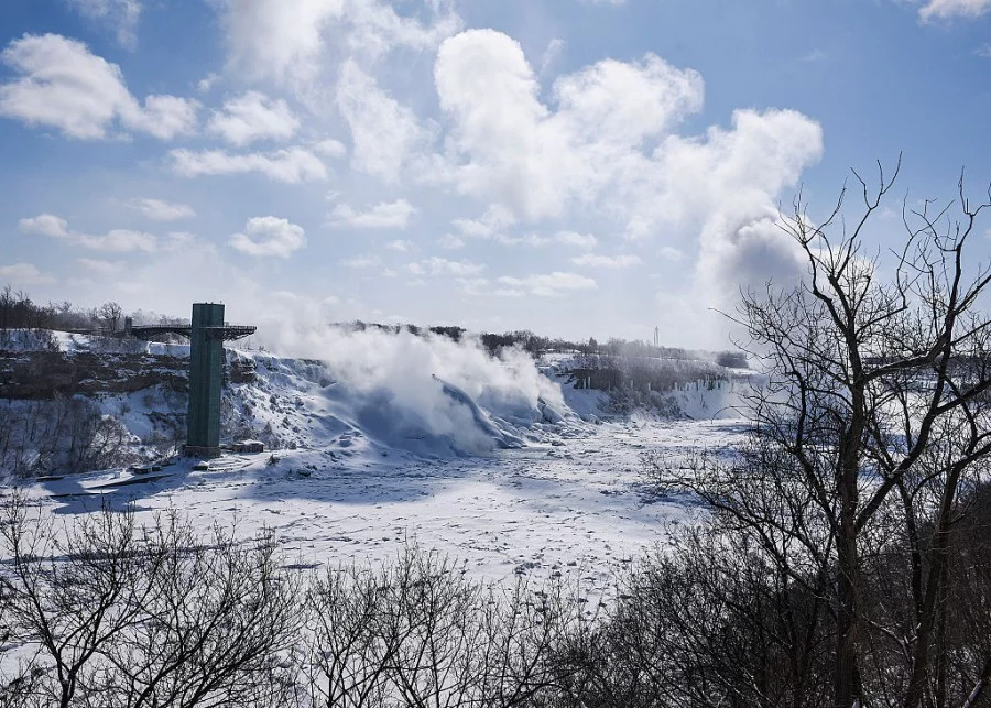 Как замръзва Ниагарският водопад