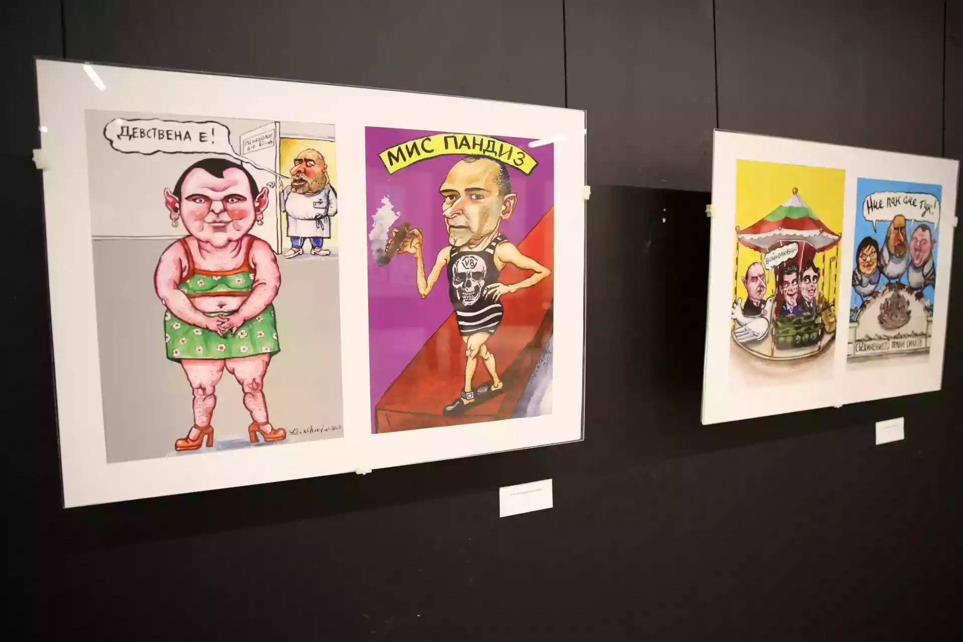 На 4 април се откри 49-ата Национална изложба на карикатурата в Съюза на българските художници на ул. Шипка 6. Изложбата може да бъде видяна до 20 април; Източник: БГНЕС