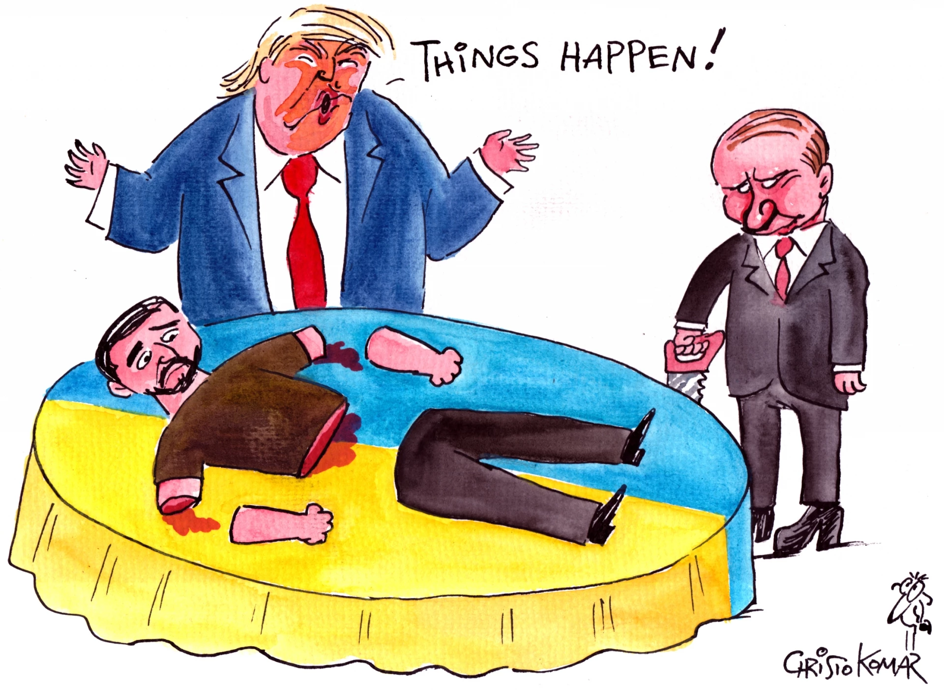 карикатура, Прас Прес