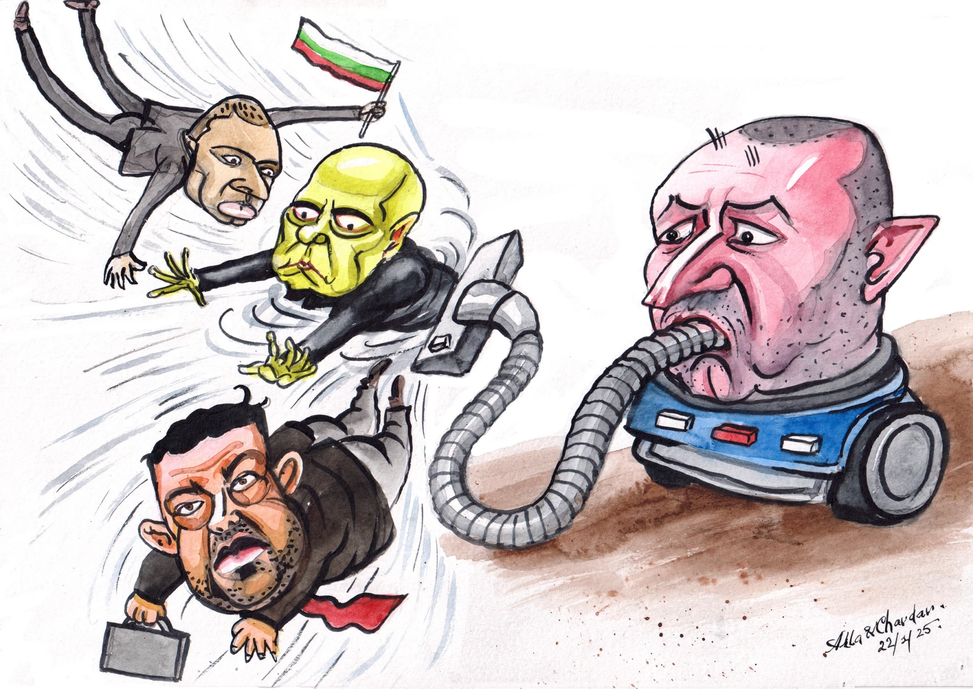 карикатура, Прас Прес