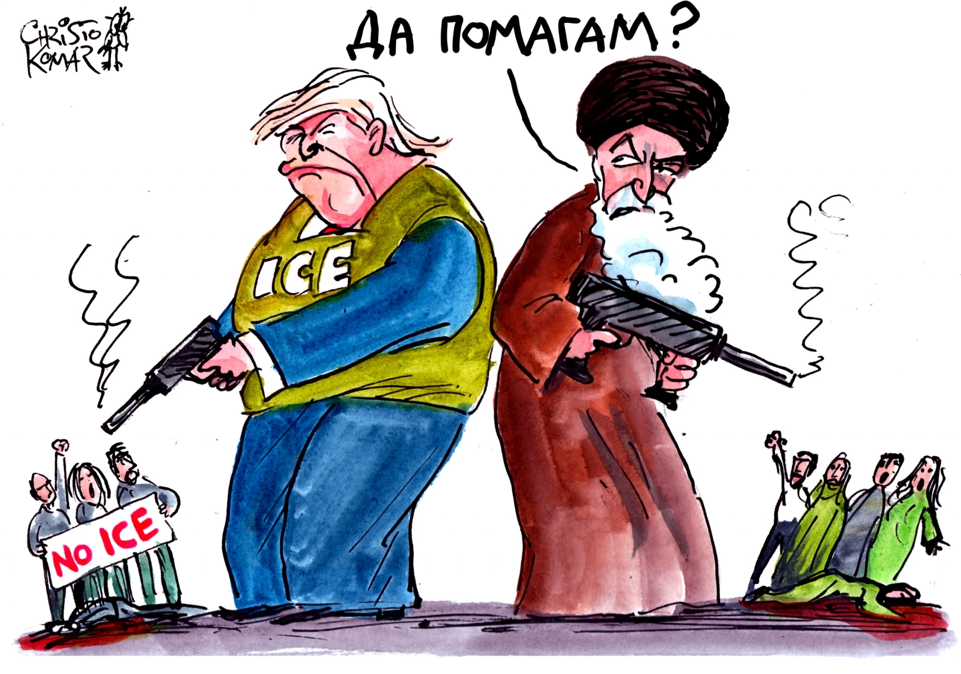 карикатура, Прас Прес