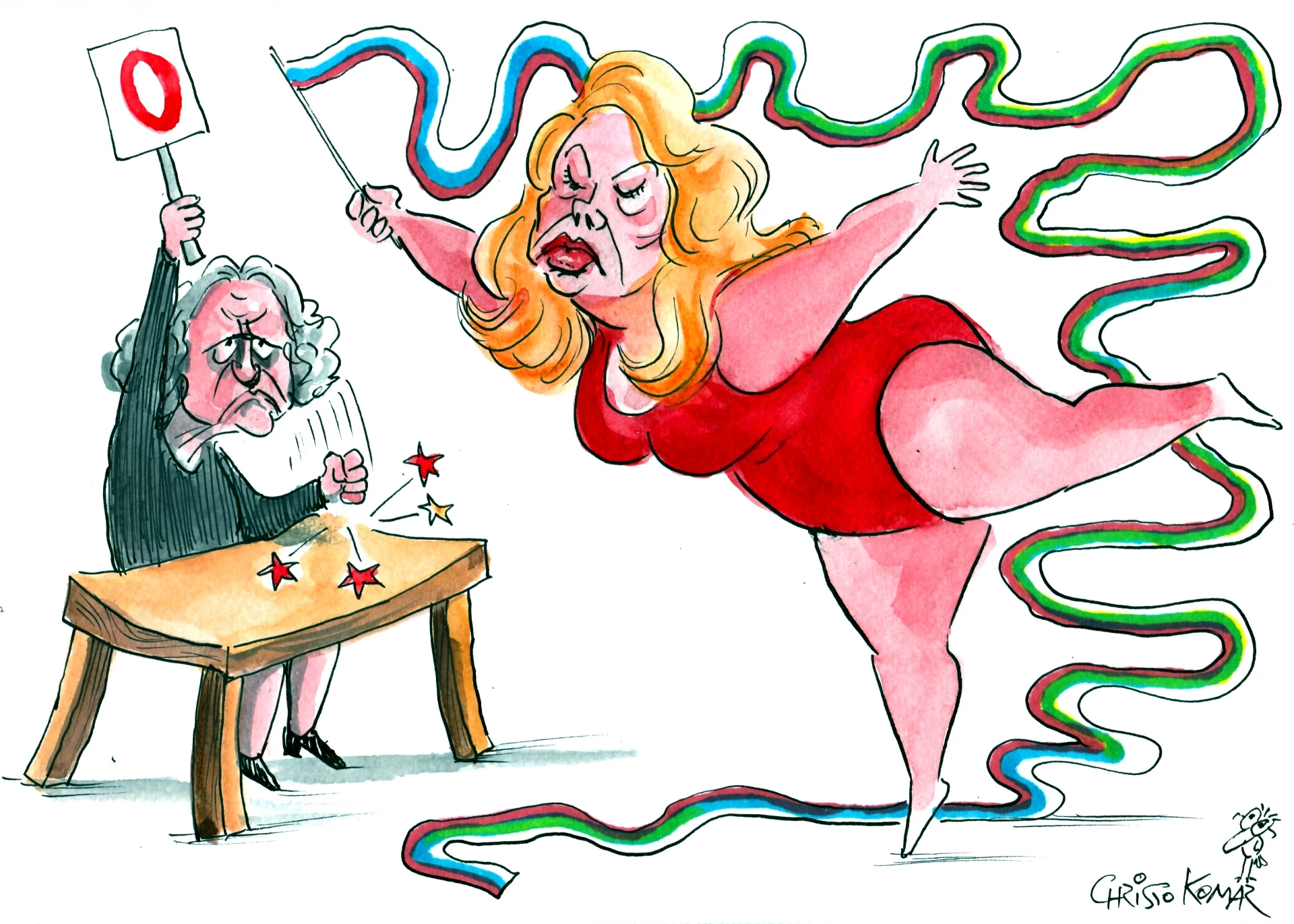 карикатура, Прас Прес