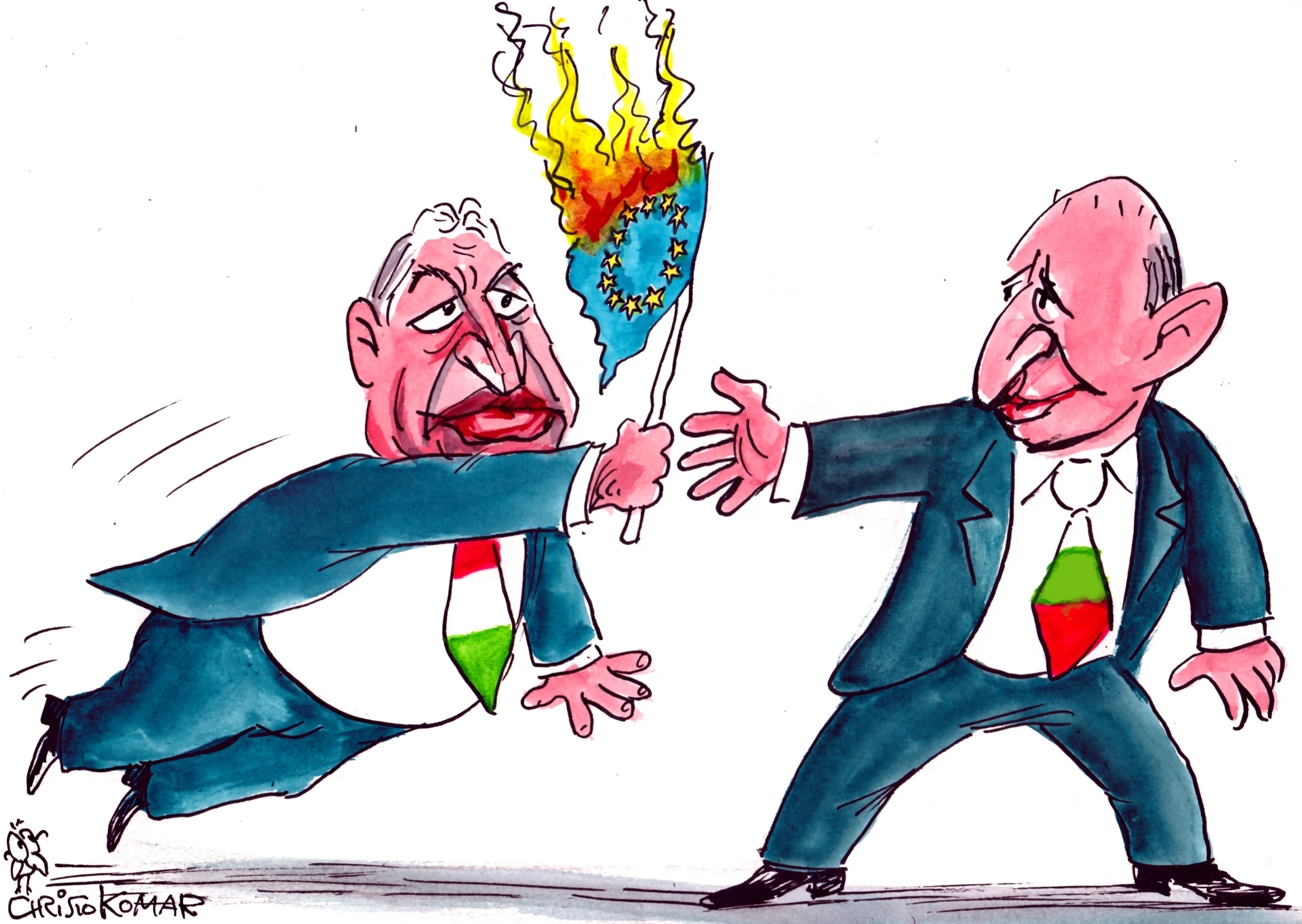 карикатура, Прас Прес