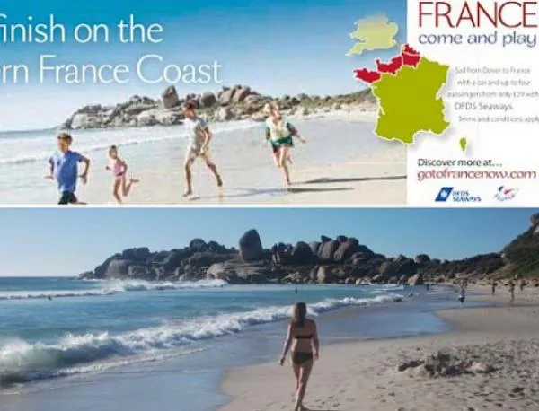 Франция рекламира туризма си с южноафрикански снимки