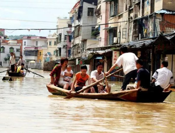 В Китай дъжд, наводнения, дъжд 