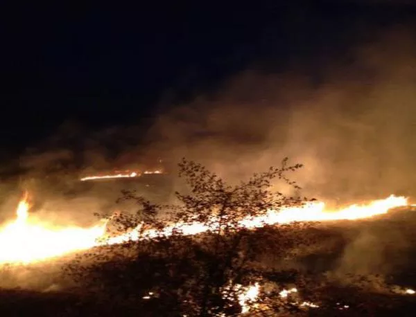 Пожарът между Раздел и Вълча поляна обхваща вече над 12 000 декара 