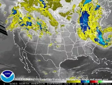 Google пуска кризисна карта за урагана Санди
