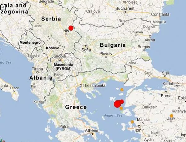 Слаби сеизмични събития в Югозападна България
