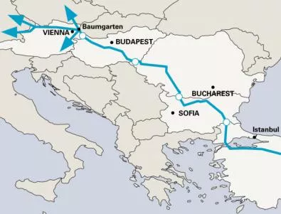 Набуко ще минава през девет области в България