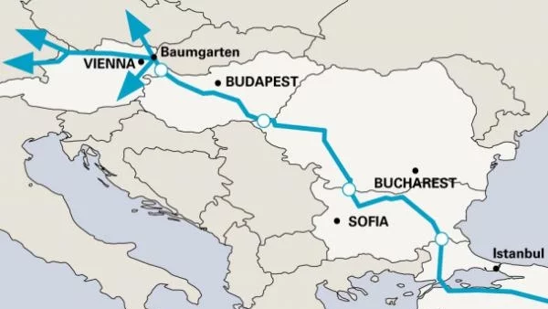 Набуко ще минава през девет области в България
