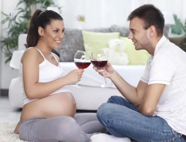 Виното не вреди на бременността