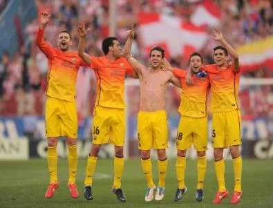Барселона отпразнува титлата с победа, Меси пак се контузи