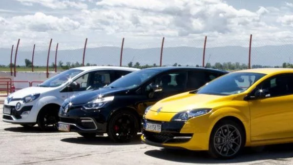 Renault Megane R.S., Clio R.S., Twingo R.S.: Супер подарък за деня на детето (тест драйв)