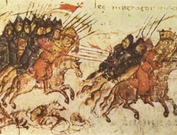Българската войска, предвождана от кан Крум, обсажда Константинопол