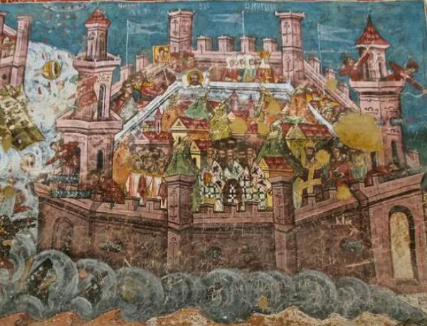 Завършва 10-дневна аварска обсада на Константинопол, в която участват славяни, българи и други народи