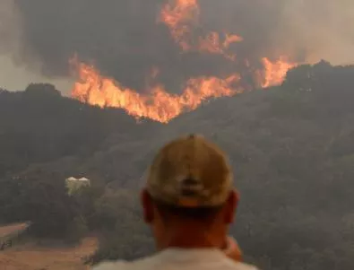 Голям пожар гори на остров Тасос