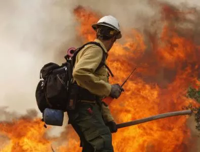 Пожар пламна в защитената местност Иракли