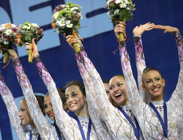 Сребърен медал в Москва за ансамбъла ни за девойки по художествена гимнастика
