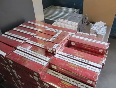 Видински полицаи конфискуваха голямо количество късове цигари и тютюн