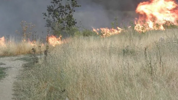 Пожар горя между Дупница и Самоков, местните го загасиха сами