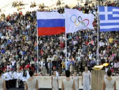 Олимпийският огън пристигна в Русия