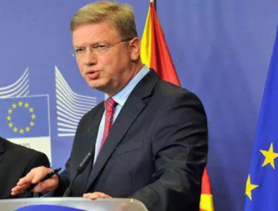Скопие: България и Гърция ще наложат вето на Щефан Фюле за наследник на Аштън 
