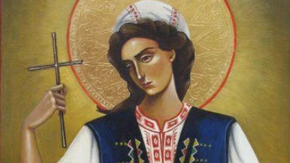 Света Злата Мъгленска е обесена от турците заради отказа ѝ да стане мюсюлманка