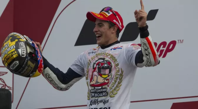 Маркес триумфира и в предпоследния етап на MotoGP