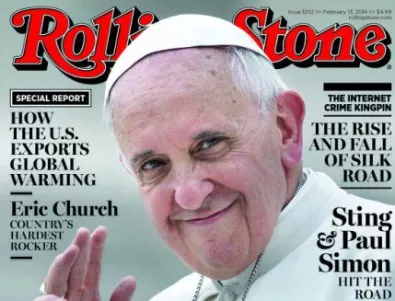 Папа Франциск на корицата на Rolling Stone