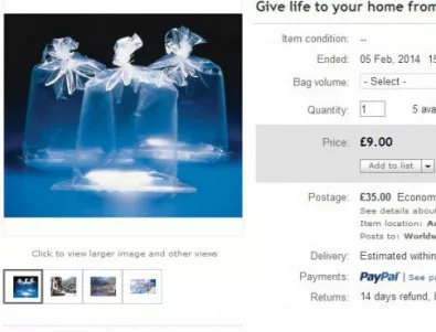 В Ebay се предлага пликче със свеж въздух от Родопите