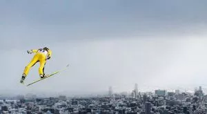 Норвежки ски-скачач се преби на тренировка