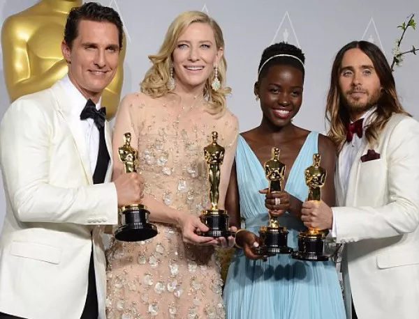 Матю Макконъхи и Кейт Бланшет грабнаха "Оскар", "12 години робство" е филм №1