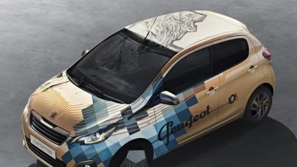 Бодиарт върху Peugeot 108 Tattoo Concept