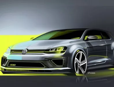 Радикалният VW Golf R 400 concept ще дебютира в неделя