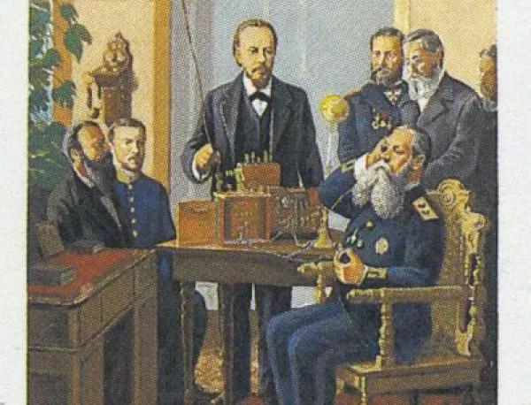 Руският учен Александър Степанович Попов демонстрира първия в света радиоприемник