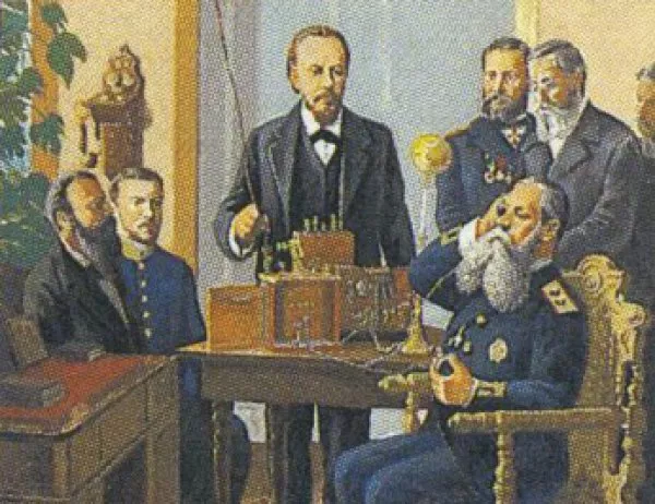Руският учен Александър Степанович Попов демонстрира първия в света радиоприемник