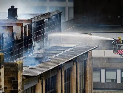 Пожар изпепели школата по изкуства в Глазгоу
