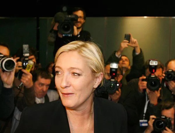 Льо Пен би спечелила първия тур на президентските избори във Франция