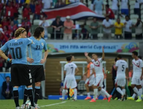 В отсъствието на Суарес вдъхновена Коста Рика унижи жалък Уругвай - 3:1