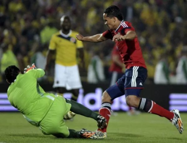 Колумбия загуби нападател за мача с Кот д'Ивоар