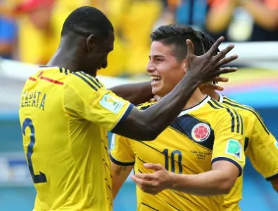 Колумбия пак се позабавлява, чака ни страхотен сблъсък с Уругвай на 