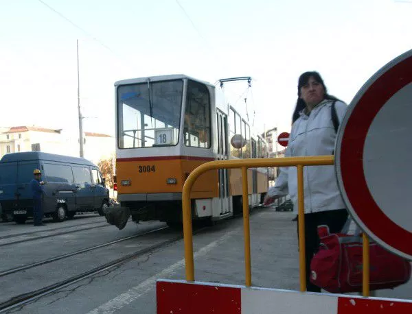 Промени в маршрута на трамваите заради ремонт на ул. "Граф Игнатиев" в София