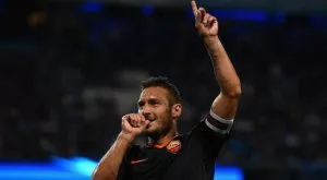 За две минути Франческо Тоти собственоръчно бетонира Рома в Шампионска лига