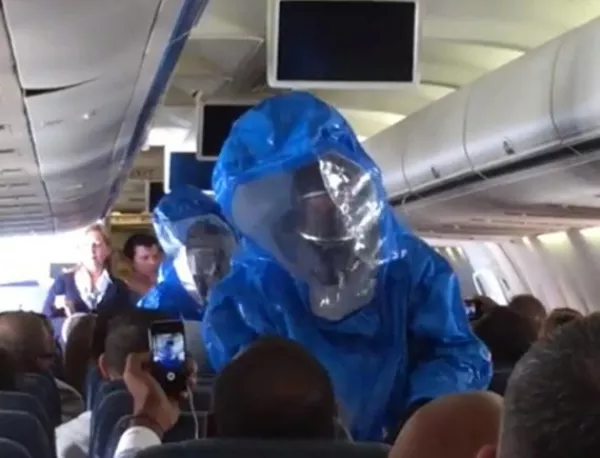 Ето какво става, когато се пошегуваш, че имаш ебола в самолет