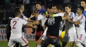 Боят на мача Албания - Сърбия отблизо