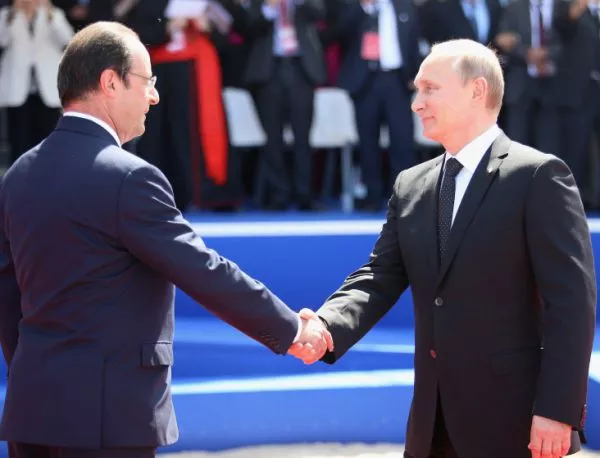 Путин и Оланд не се разбраха за корабите "Мистрал"