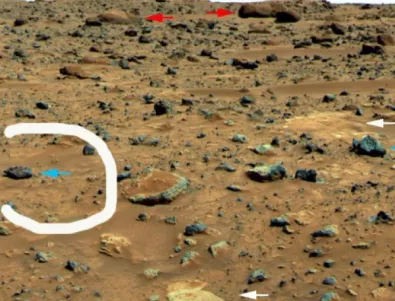 Загадъчна глава се търкулна на Марс