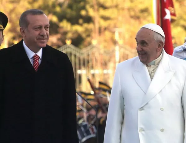 Папата и Ердоган говориха за Близкия изток, Йерусалим и мигрантите